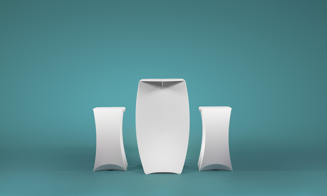Table haute Column et tabouret de bar Pillar Flux