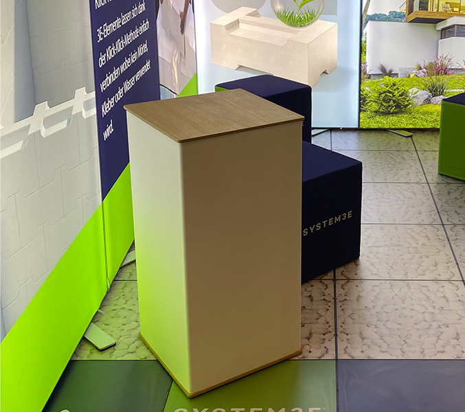 Colonne de présentation pliable Blox