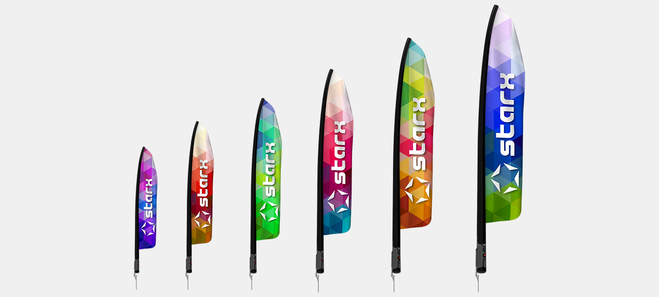 Starx beach flag détail pneumatique
