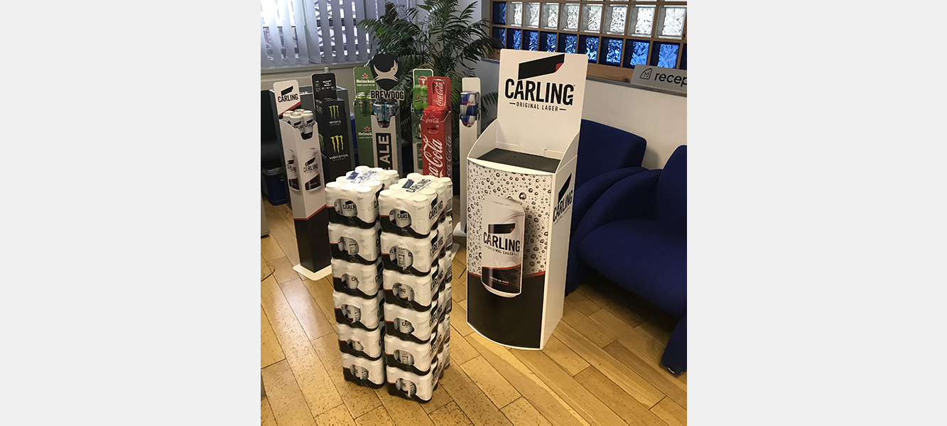 Vertical Vendor display POS Suisse