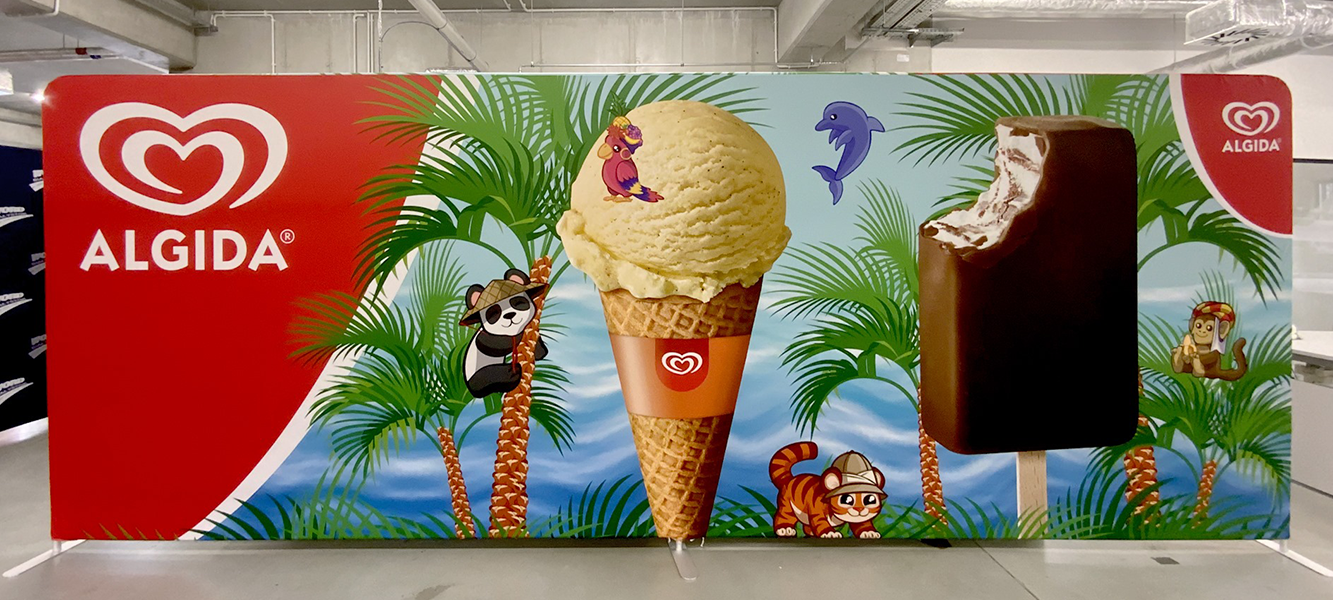 Mur publicitaire Zipper POS